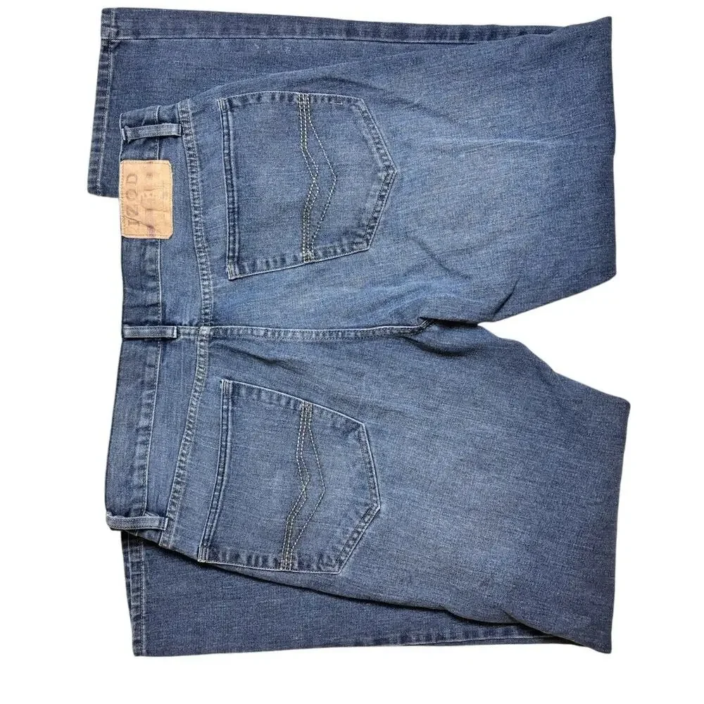 Izod Slim Stretch Straight Jeans 36/30 - Picture 4 of 4
